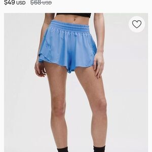 Lululemon Shake it Out High-Rise Running short 2.5”  - Pool Party